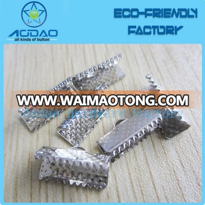 Custom metal belt end clip for shoelace