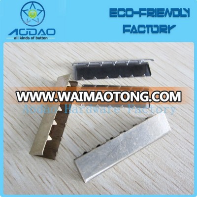 30mm hot sale rectangle small metal clips metal teeth aglets