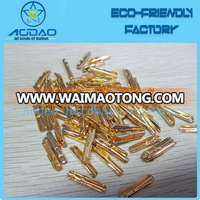 Colorful gold metal drawstring aglets for shoelace