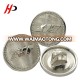 Fashion cheap 15mm small silver color metal shank custom buttons for clothing